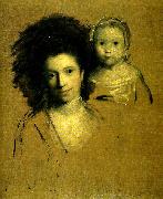 Sir Joshua Reynolds mrs john  spencer and her daughter Germany oil painting artist